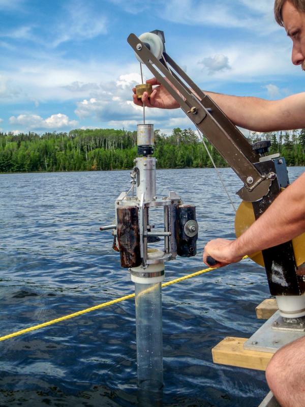 Brendan Wiltse Glew Sediment Core