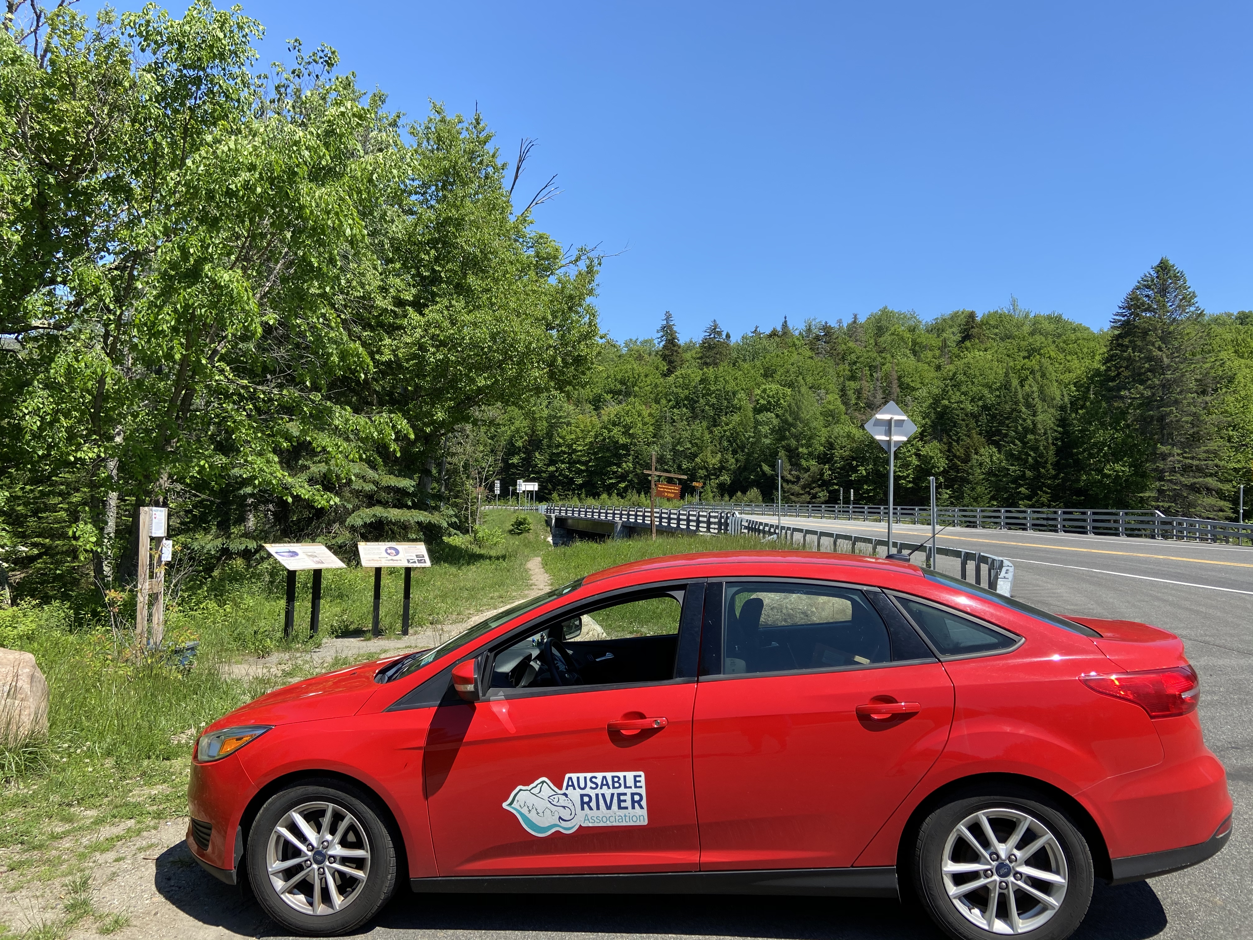 Look for the river steward in the little red car with AsRA magnets