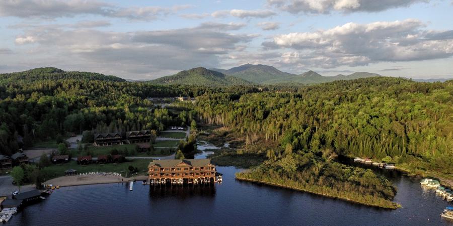 Ampersand Bay Resort Aerial