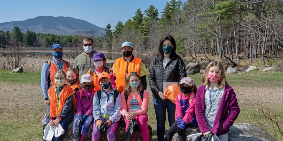 Girl Scouts cleaning up Ausable River
